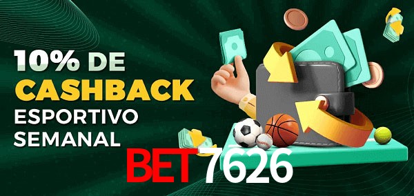 10% de bônus de cashback na BET7626