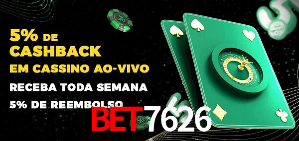 Promoções do cassino ao Vivo BET7626
